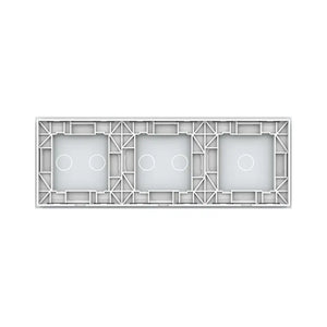 Livolo | Blanc | 1+2+2 | Assiette en verre | Interrupteur tactile Livolo Nederland B.V.
