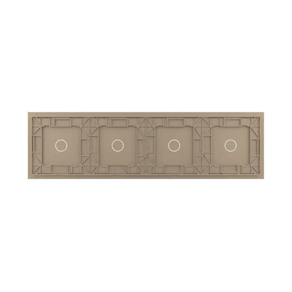 Livolo | Goud | 1+1+1+1 | Glasplaat | Touchschakelaar Livolo Nederland B.V.
