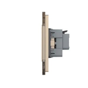 Livolo | Goud | SR+SR+SR+SR+SR | Wandcontactdoos Livolo Nederland B.V.