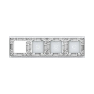 Livolo | Wit | 1+1+1+SR | Glasplaat | Combinatie Livolo Nederland B.V.