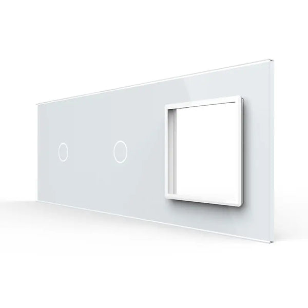Livolo | Wit | 1+1+SR | Glasplaat | Combinatie Livolo Nederland B.V.