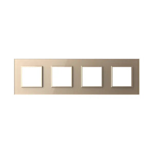 Livolo | Goud | SR+SR+SR+SR | Glasplaat Livolo Nederland B.V.