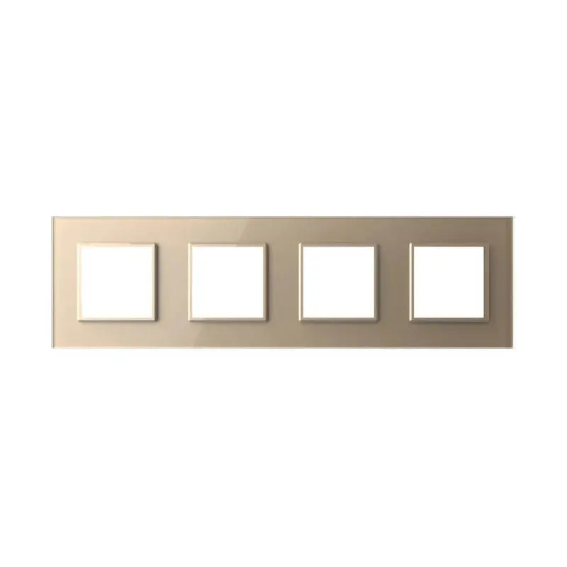 Construisez-le vous-même | Or | Cadre de recouvrement SR+SR+SR+SR Livolo Nederland B.V.