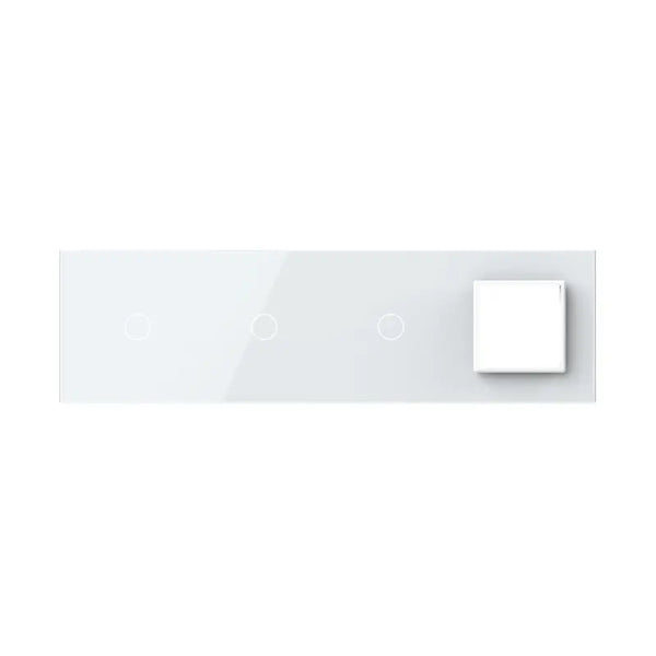 Livolo | Wit | 1+1+1+SR | Glasplaat | Combinatie Livolo Nederland B.V.