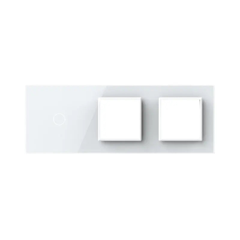 Construisez-le vous-même | Blanc | Cadre de recouvrement 1+SR+SR Livolo Nederland B.V.