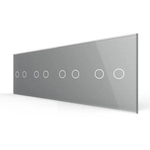 Livolo | Grijs | 2+2+2+2 | Glasplaat | Touchschakelaar Livolo Nederland B.V.