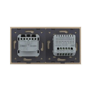 Livolo | Goud | 2+SR | Aan/Uit | Schakelaar | Wandcontactdoos Livolo Nederland B.V.