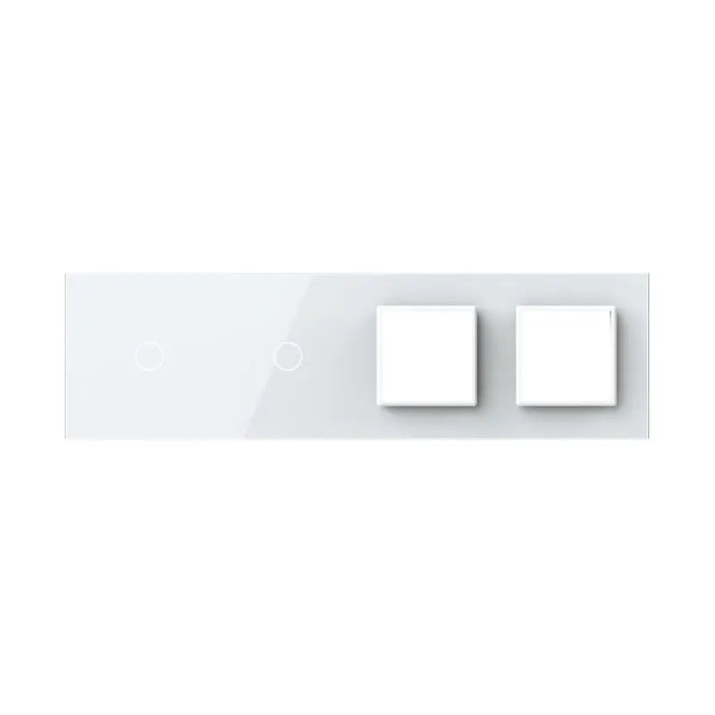 Construisez-le vous-même | Blanc | Cadre de recouvrement 1+1+SR+SR Livolo Nederland B.V.