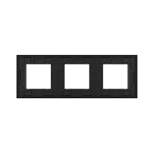 Livolo | Zwart | SR+SR+SR | Glasplaat Livolo Nederland B.V.