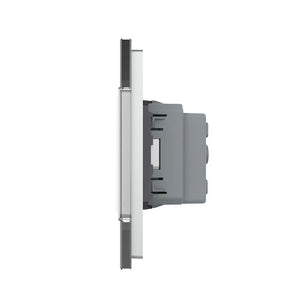 Livolo | Grijs | SR+SR | Wandcontactdoos | France Livolo Nederland B.V.