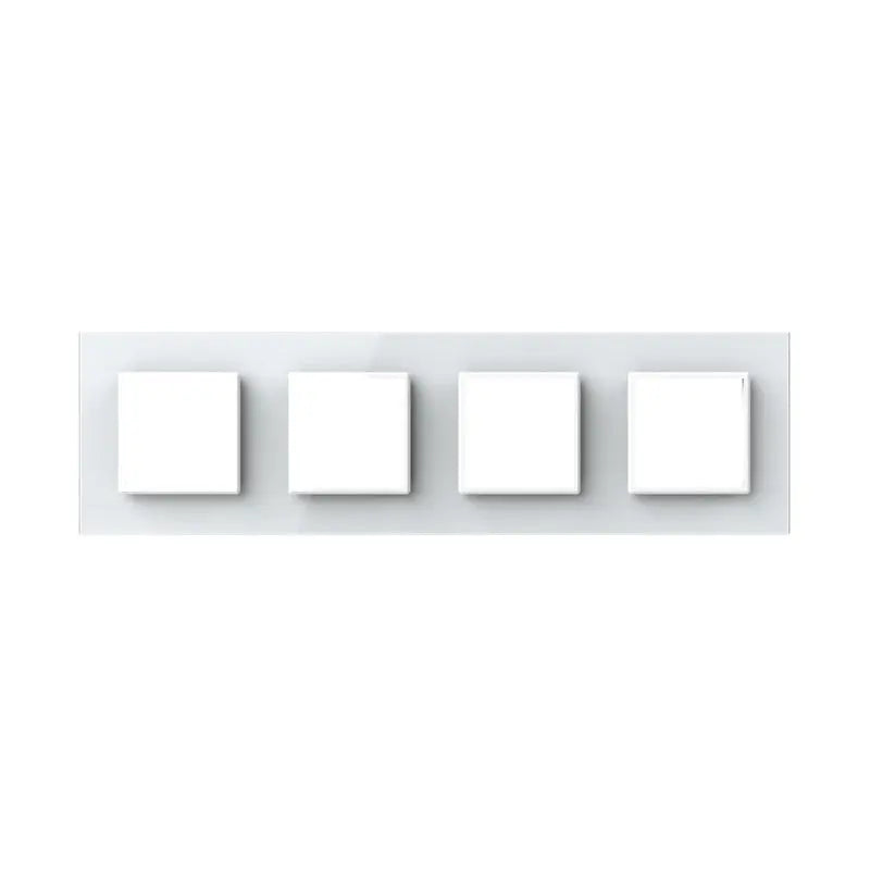 Construisez-le vous-même | Blanc | Cadre de recouvrement SR+SR+SR+SR Livolo Nederland B.V.