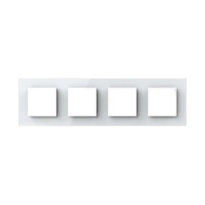 Zelf samenstellen | Wit | Afdekraam SR+SR+SR+SR Livolo Nederland B.V.