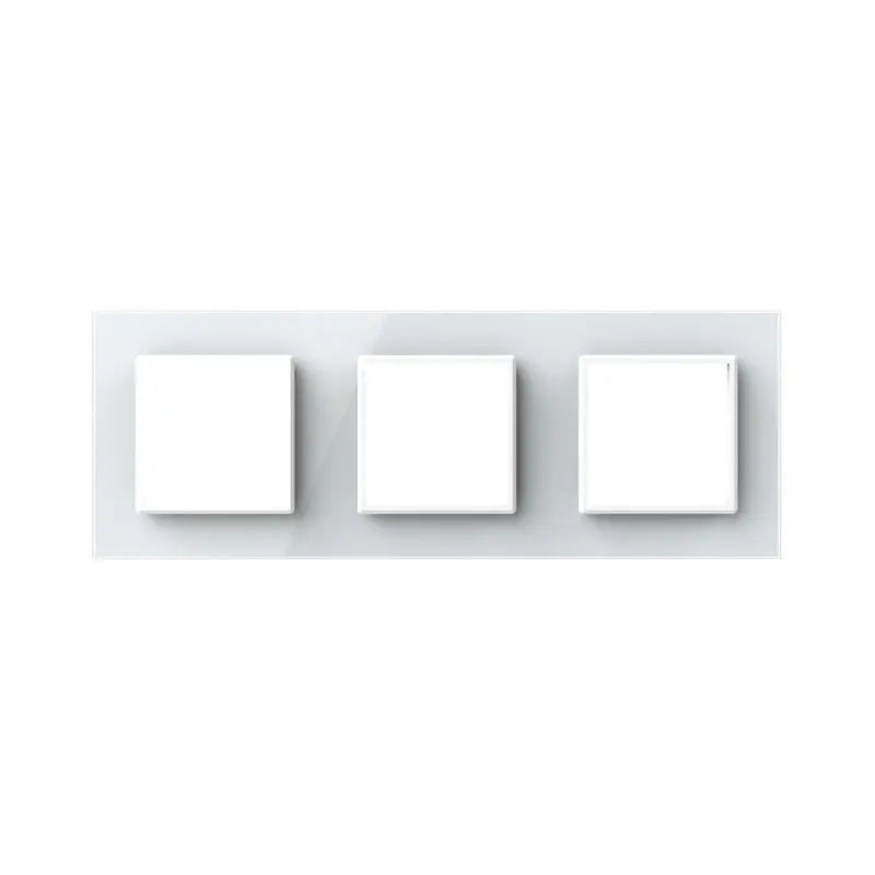 Construisez-le vous-même | Blanc | Cadre de recouvrement SR+SR+SR Livolo Nederland B.V.
