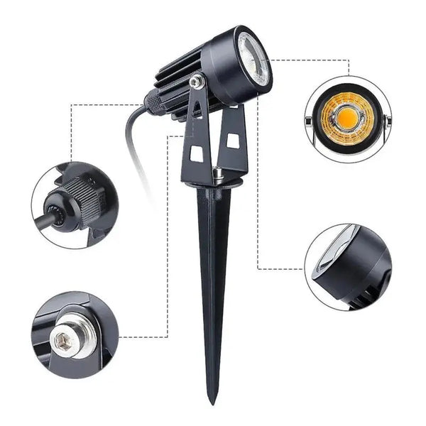 Complete Tuinspot Set | Tuinverlichting 12V | Plug and Play | 4 Tuinspots | Warm/wit Livolo Nederland B.V.