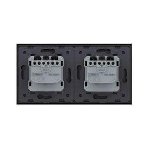 Livolo | Zwart | SR+SR | Wandcontactdoos Livolo Nederland B.V.