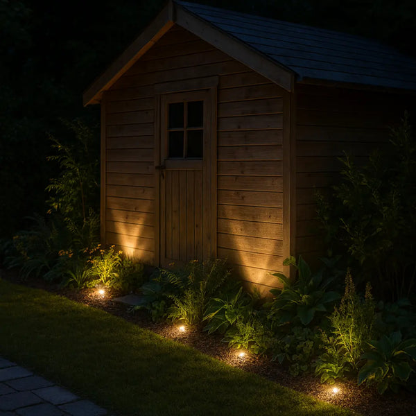 Complete Grondspot-Mini Set | Tuinverlichting 12V | Plug and Play | 4 Grondspots-Mini | Warm/Wit Livolo Nederland B.V.