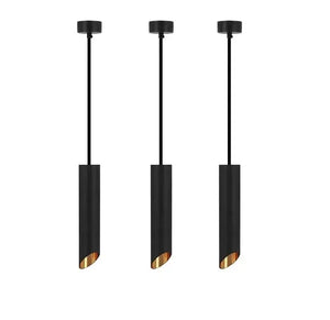 Lampe suspendue | 3 | Noir avec intérieur doré | LED de luxe Livolo Nederland B.V.