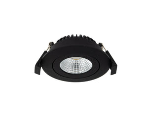 Inbouwspot | Zwart | Lage inbouwdiepte | IP54 | Kantelbaar | Rond | Ø 68mm Livolo Nederland B.V.