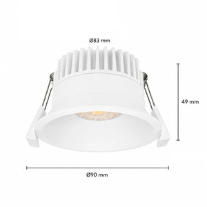 Inbouwspot | Wit | Deluxe LED | Verdiept | Ø 83mm Livolo Nederland B.V.