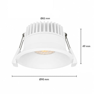 Inbouwspot | Wit | Deluxe LED | Verdiept | Ø 83mm Livolo Nederland B.V.