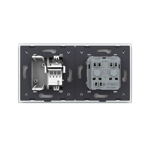 Livolo | Wit | SR+SR | Wandcontactdoos | Telefoon | Blindplaat | France Livolo Nederland B.V.