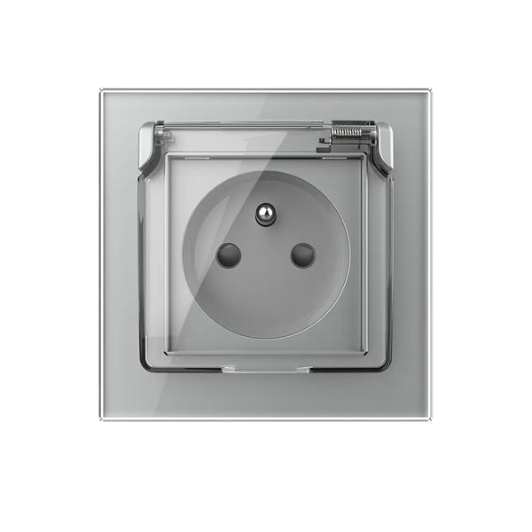 Livolo | Grijs | SR | Wandcontactdoos | IP44 | France Livolo Nederland