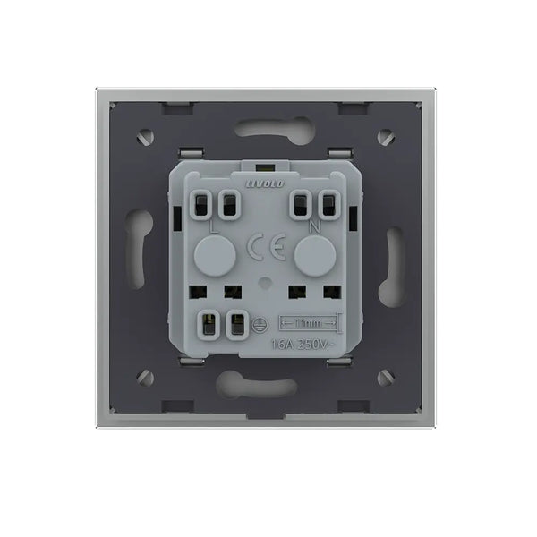 Livolo | Grijs | SR | Wandcontactdoos | IP44 | France Livolo Nederland
