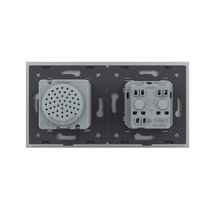 Livolo | Gris | SR+SR | Prise murale | Haut-parleur Bluetooth | France Livolo Nederland B.V.
