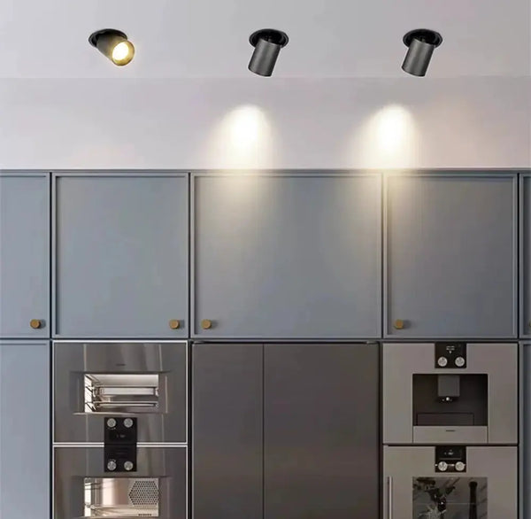 Inbouwspot | Zwart | 1 | Deluxe LED | Uittrekbaar | Rond Livolo Nederland B.V.
