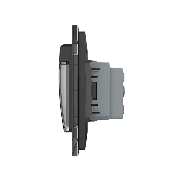 Livolo | Zwart | SR | Wandcontactdoos | IP44 | France Livolo Nederland