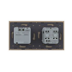 Livolo | Goud | SR+SR | Wandcontactdoos | France | Bewegingsmelder | Aan/Uit Livolo Nederland B.V.