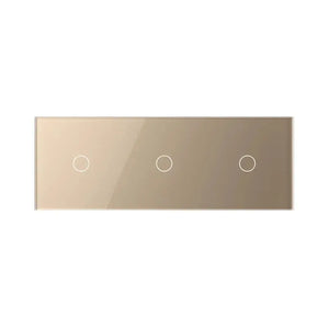 Livolo | Goud | 1+1+1 | Puls | 12 of 24V DC | Schakelaar Livolo Nederland B.V.