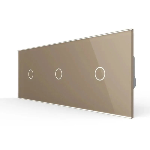 Livolo | Goud | 1+1+1 | Puls | 12 of 24V DC | Schakelaar Livolo Nederland B.V.