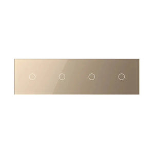Livolo | Goud | 1+1+1+1 | Aan/Uit | 12 of 24V DC | Schakelaar Livolo Nederland B.V.