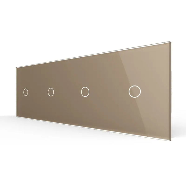 Livolo | Goud | 1+1+1+1 | Puls | Schakelaar Livolo Nederland B.V.