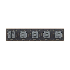 Livolo | Goud | 1+1+1+1+2 | Aan/Uit | Wipschakelaar Livolo Nederland B.V.