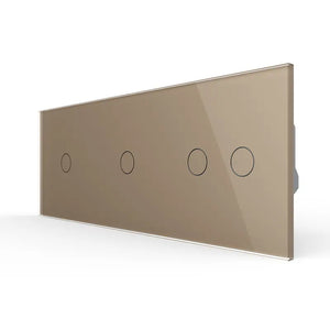 Livolo | Goud | 1+1+2 | Aan/Uit | 12 of 24V DC | Schakelaar Livolo Nederland B.V.