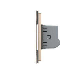 Livolo | Goud | 1+1+2 | Puls | 12 of 24V DC | Schakelaar Livolo Nederland B.V.