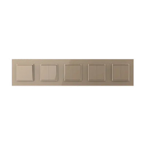 Livolo | Goud | 1+2+2+2+2 | Aan/Uit | Wipschakelaar Livolo Nederland B.V.