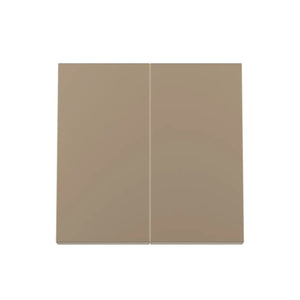 Gouden dubbele wipschakelaar module voor twee lichtbedieningen in luxe interieur