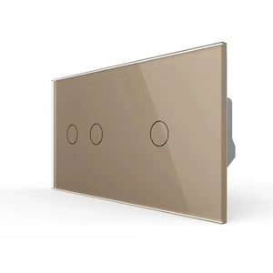 Livolo | Goud | 2+1 | Puls | 12 of 24V DC | Schakelaar Livolo Nederland B.V.