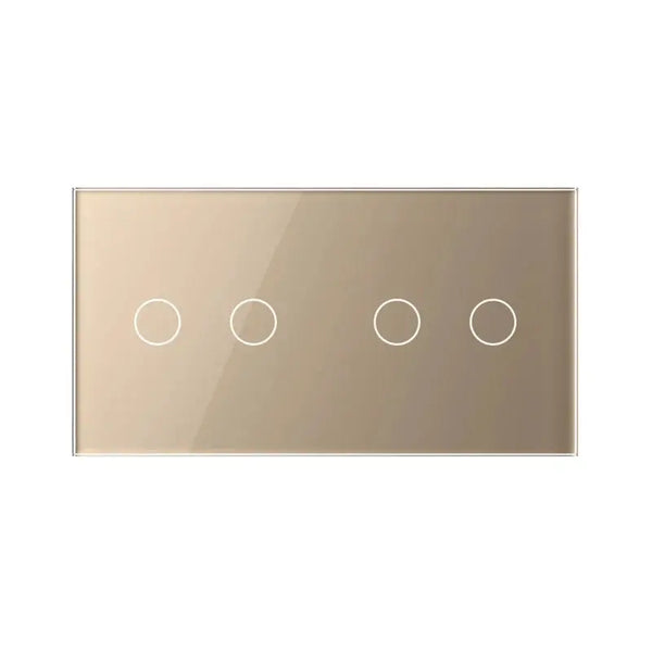 Livolo | Goud | 2+2 | Puls | 12 of 24V DC | Schakelaar Livolo Nederland B.V.