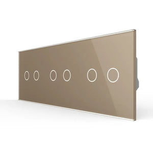 Livolo | Goud | 2+2+2 | Aan/Uit | 12 of 24V DC | Schakelaar Livolo Nederland B.V.