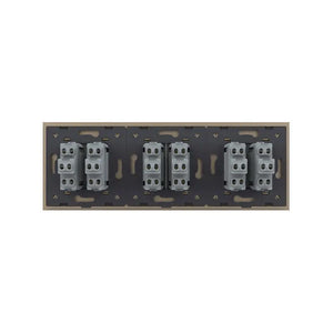 Livolo | Goud | 2+2+2 | Puls | Wipschakelaar Livolo Nederland B.V.