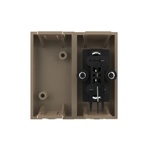 Gouden Livolo tulp audio aansluiting met blindmodule voor design multimedia schakelmateriaal