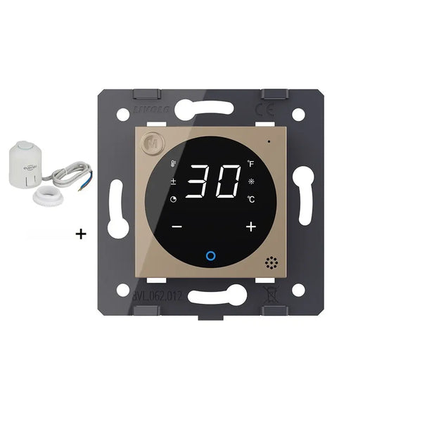 Livolo | Goud | SR | Module | Thermostaat met zoneregeling | Met bedrade zonemotor Livolo Nederland
