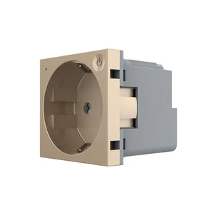 Gouden smart wandcontactdoos voor timers en bediening via de Livolo Home App