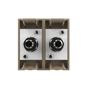 Gouden Livolo dubbele satelliet aansluiting voor design multimedia schakelmateriaal
