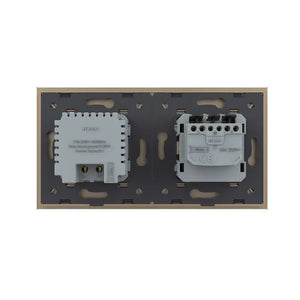 Livolo | Goud | SR+SR | Wandcontactdoos | Wandverlichting Livolo Nederland B.V.