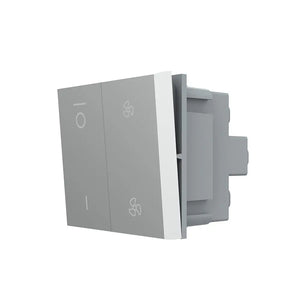 Grijze ventilatieschakelaar module voor drie standen van mechanische afzuiging
